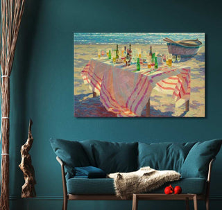 Inspiratie voor een galerijwand met schilderijen in jouw interieur