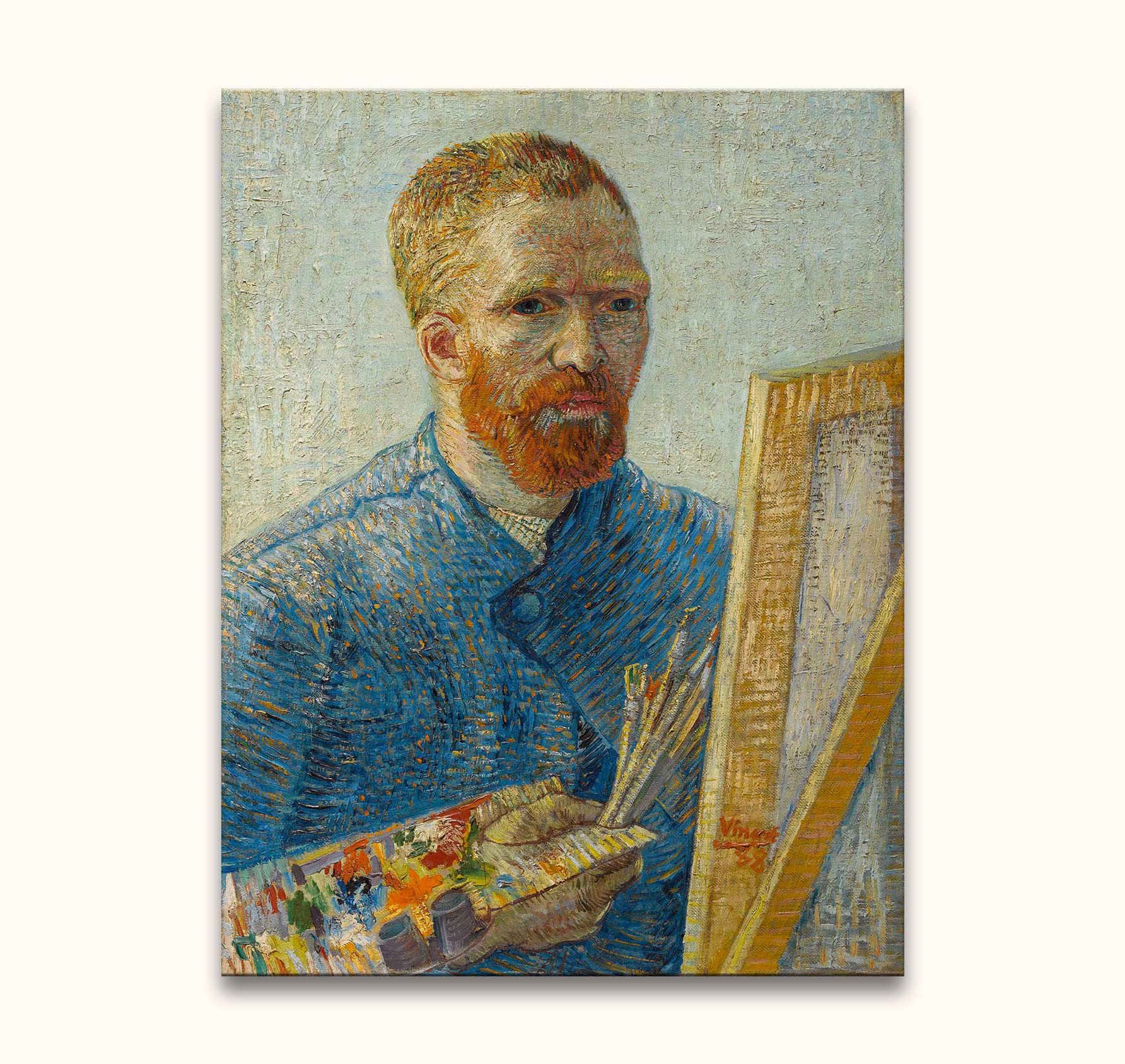 Vincent van Gogh - Selbstporträtmalerei – degrootmeesters.com