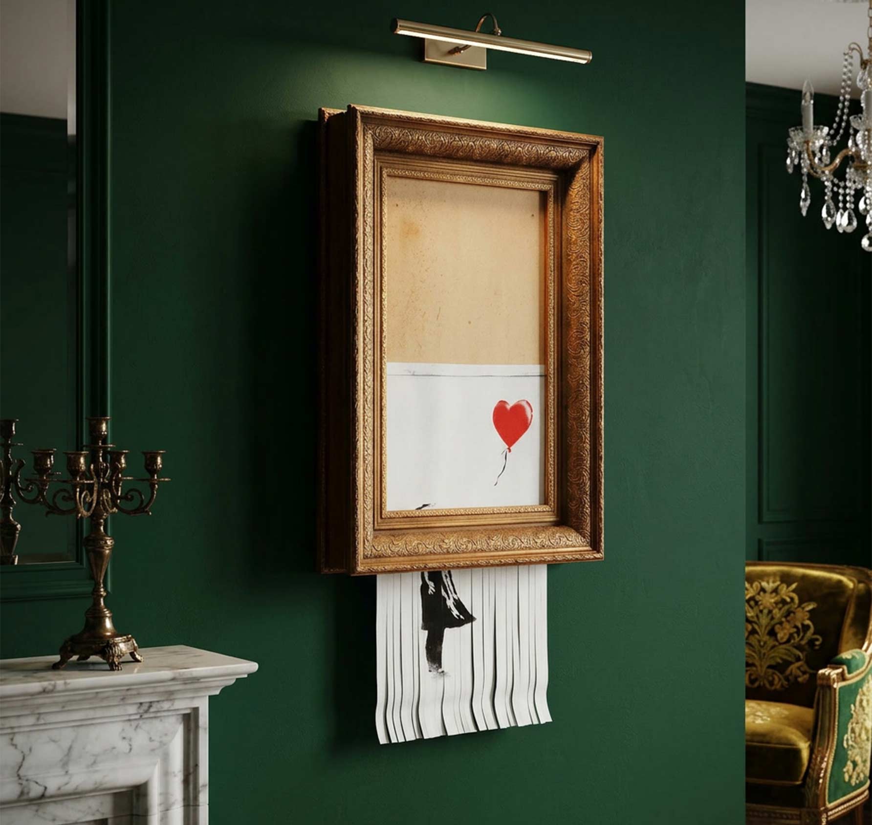Banksy – Love is in the Bin (exakte Unikat-Replika)