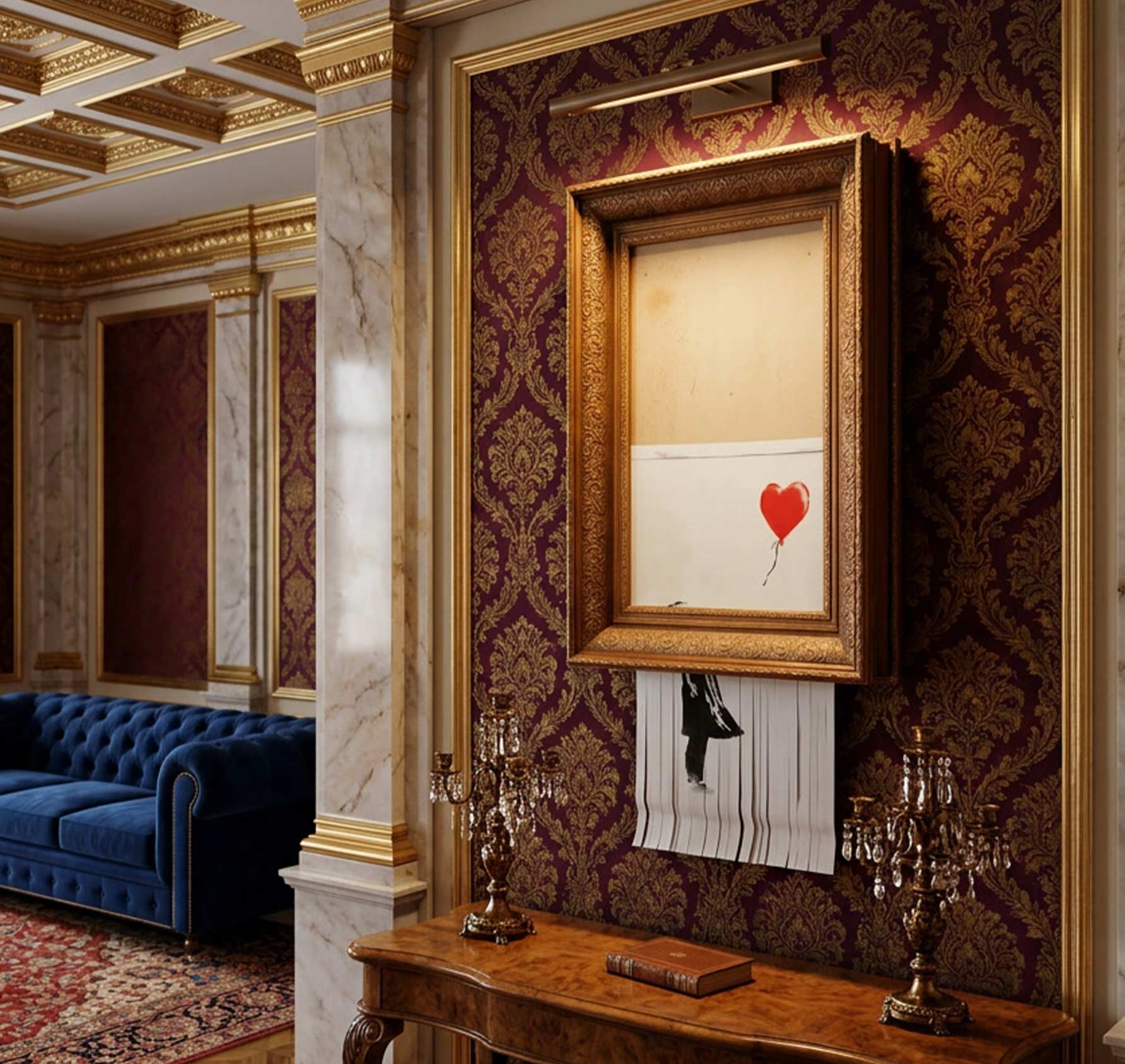 Banksy – Love is in the Bin (exakte Unikat-Replika)