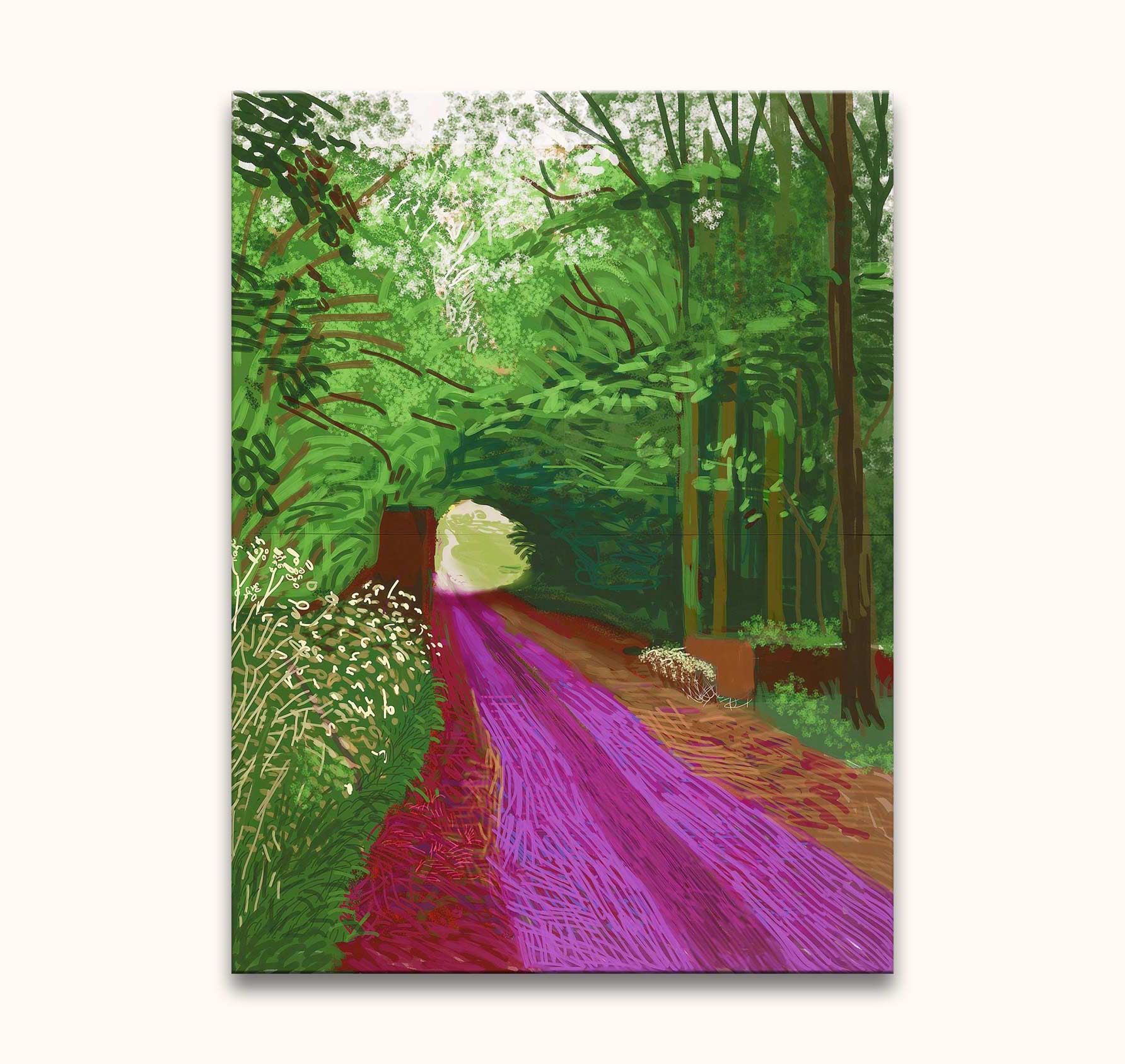 David Hockney Signatur – Arrival of spring in Woldgate