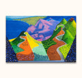 David Hockney Signatur – Driving through the Santa Monica Mountains