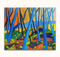 David Hockney Signatur – Winterbäume