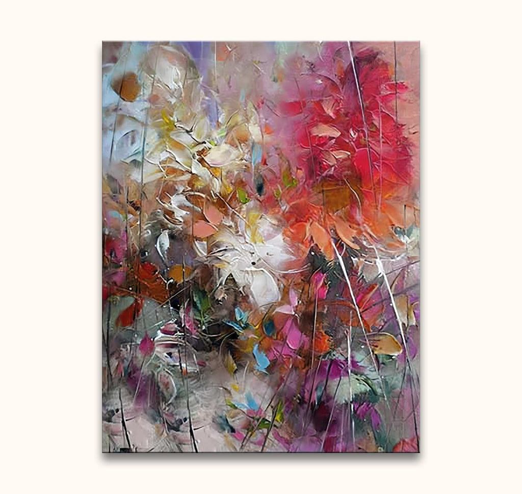 Blumen aus Saint-Tropez – Öl auf Leinwand
