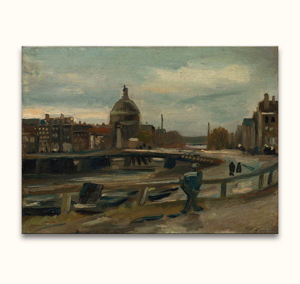 Vincent van Gogh - Singel an der Lutherischen Kirche in Amsterdam