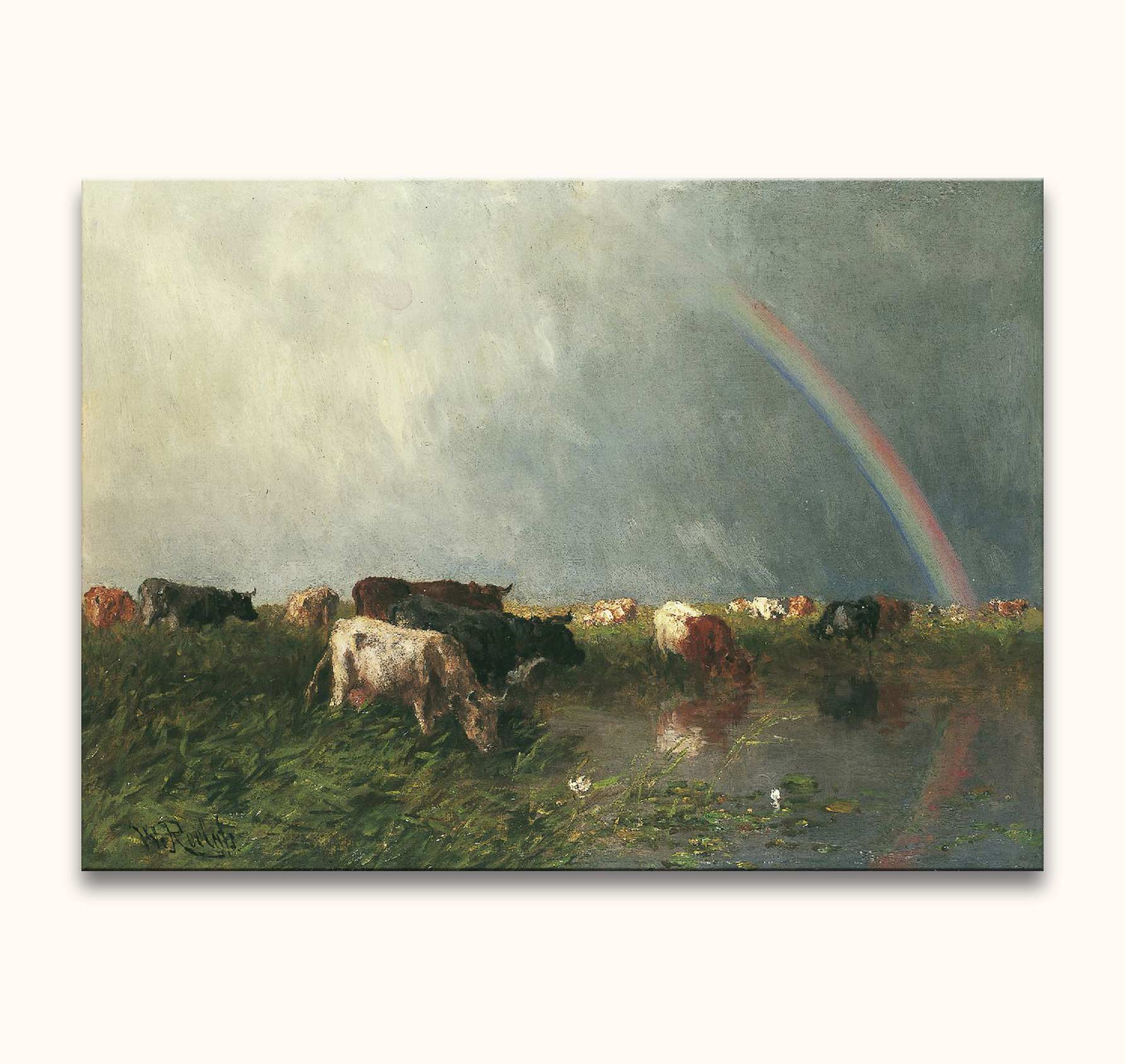 Willem Roelofs – „Abend nach einem regnerischen Herbsttag“