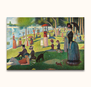 Georges Seurat's A Sunday Afternoon on the Island of La Grande Jatte, hand-painted with pointillism, depicts Parisian leisure by the river. High-quality oil on museum-grade canvas.