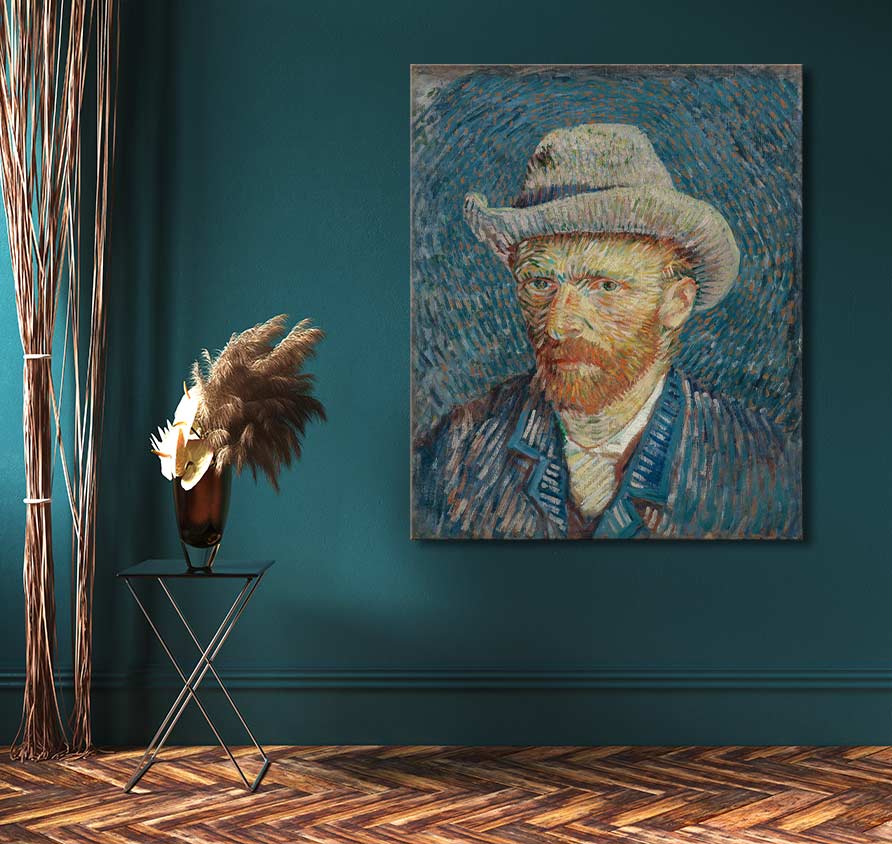 Vincent van Gogh - Selbstbildnis mit Filzhut