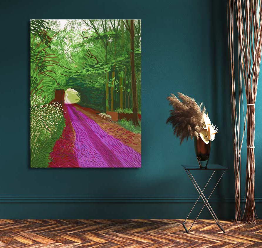 David Hockney Signatur – Arrival of spring in Woldgate