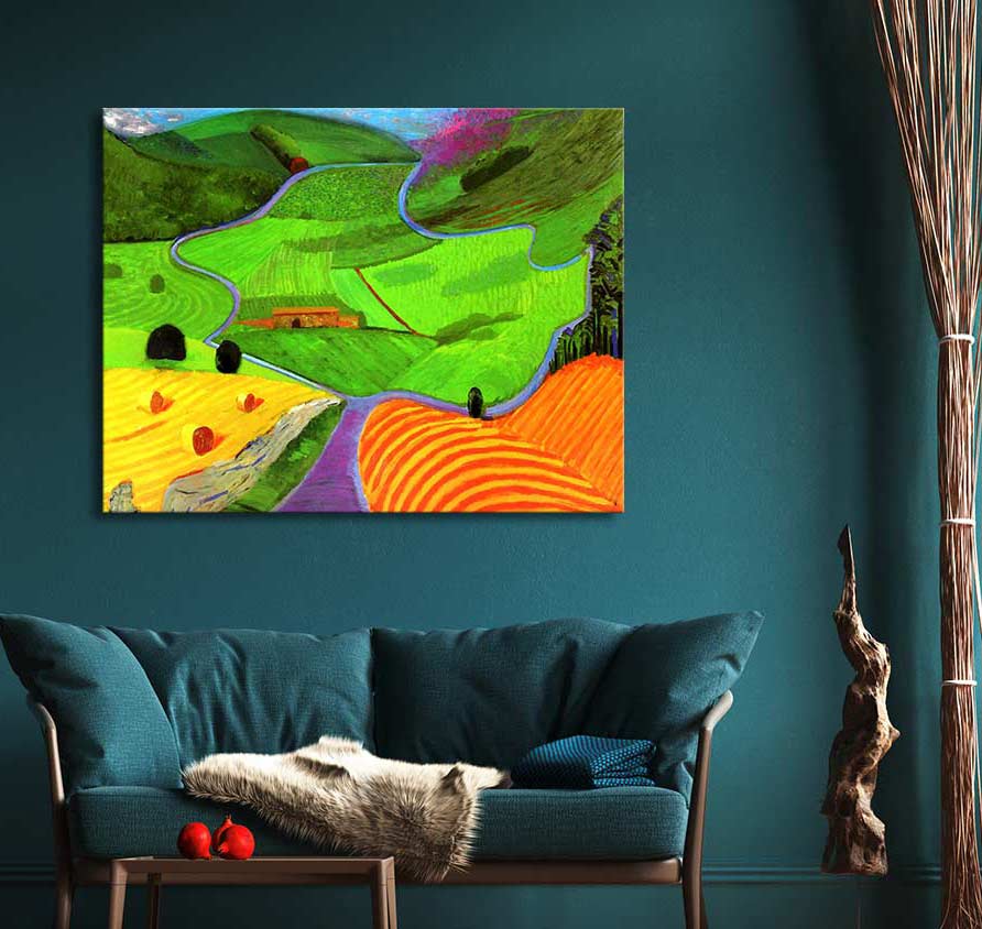 David Hockney Signatur – Garrowby Hill