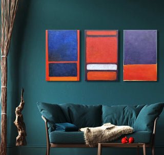 3 Schilderijen van Rothko - Olieverf op canvas